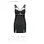 Бэби-долл из эко-кожи и кружева Loona Chemise black - Passion L/XL - миниатюра 7