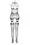 Бодистокинг Passion BS095 white - миниатюра 4