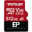 Карта памяти MicroSDXC 512GB UHS-I/U3 Class 10 Patriot EP A1 R90/W80MB/s + SD-adapter (PEF512GEP31MCX) - миниатюра 1