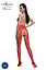 Эротические колготки-бодистокинг Passion ECO S003 red с доступом имитация подвязок One size - миниатюра 2