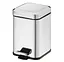 Відро для сміття Gedy Argenta з педаллю 5 л (2309-13) Хром - мініатюра 3