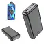 Портативное зарядное устройство Power Bank Hoco J100A 10000 mAh 2xUSB/Type-C Черный - миниатюра 5