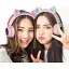 Наушники с микрофоном Hoco W27 Cat Ear Grey - миниатюра 9