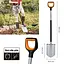 Лопата штыковая заостренная Fiskars Xact™ 120 см со школой (1066729) - миниатюра 4