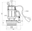 Дренажный насос Thermo Alliance QXD1,5-25-0,55 с поплавком TAQXD1525055 - миниатюра 4