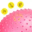 Мяч для фитнеса (фитбол) Cornix 55 см полумассажный Anti-Burst Pink XR-0461 - миниатюра 2