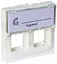 Лицьова панель Mosaic для конектора 2хRJ45 Keystone білий Legrand osv0002089 - мініатюра 1