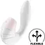 Вакуумный вибратор Satisfyer Supernova 2 положения ствола Белый - миниатюра 2