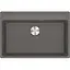 Кухонна мийка Franke Maris, фраграніт, прямокутник, без крила, 760х510х200мм, чаша - 1, врізна, MRG 610-72 TL, сірий камінь - мініатюра 1