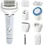 Епілятор Panasonic пінцетний, акумуляторний , пінцет.-60, волог.+сух., насадок-8, футляр, голубий-білий - мініатюра 3