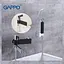 Смеситель для ванны короткий гусак черный/хром Ø35 Gappo Atlantic 1/4 G3281 Черный матовый - миниатюра 2