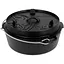 Котел-жаровня чугунная Petromax Dutch Oven ft6 плоское дно 5.5 л (1017-ft6-t) - миниатюра 1