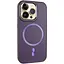 Шкіряний чохол Epik SnapCase with MagSafe для Apple iPhone 15 Pro Max 6.7 Dark Purple - мініатюра 1