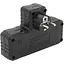 Розетка-двійник із заземленням Voltronic F-302 Black 2 розетки+3USB (1А) 2500W 10A 220V - мініатюра 2