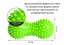 Массажный мячик EasyFit Goober с шипами зеленый (EF-1072-GN) - миниатюра 3