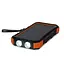 Повербанк з сонячною панеллю 20000mAh Power Bank Kraft TPB-1820SLP Orange бездротова зарядка 18W QC2.0 LED-ліхтар (43-00042) - мініатюра 5