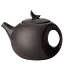 Иссинский чайник Лунатик, 175 мл - Черный - миниатюра 1
