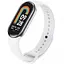 Силіконовий ремінець для Xiaomi Mi Band 8/9/10 Білий / White - мініатюра 1