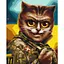 Картина за номерами "Котик Головнокомандувач" ©Маріанна Пащук BS53427 Brushme 40х50 см - мініатюра 1