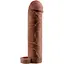 Насадка на пенис Pipedream Perfect 2" Extension with Ball Strap 19.1 см коричневый - миниатюра 1