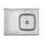 Кухонная мойка Kroner KRP Satin - 6080R (0,6 мм) (CV022826) - миниатюра 1