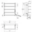 Полотенцесушитель электрический Kroner KRP Stil ER600x500-5 (CV036341) - миниатюра 6