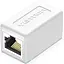 Соединитель витой пары Vention Cat.6 FTP Keystone Jack Coupler белый (IPVW0) - миниатюра 1