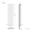 Радіатор дизайнерський Ideale Vittoria 12 7/1600/476 білий, Білий - мініатюра 5