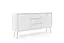 Комод Perfect Home Зова / Zova 2-дверний з 3 шухлядами і золотими ніжками KSZ168 Білий (PFH-091280) - мініатюра 4