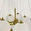 Люстра-пучок у золотому корпусі ⌀ 60 см 12 кульок | Line F | Арт. MJ140-650 GD+WT - мініатюра 3