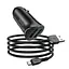 Адаптер автомобильный HOCO Micro USB кабель Farsighted dual port QC3.0 car charger set Z39 |2USB, QC3.0, 3A/18W| - миниатюра 2