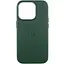 Шкіряний чохол Epik Leather Case AAA with MagSafe and Animation для Apple iPhone 16 Pro Max 6.9 Green - мініатюра 1