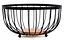 Ваза для фруктов Ringel Oder металлическая черная 25x12 см (RG-9004) - миниатюра 3