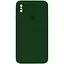 Чехол Epik Silicone Case Square Full Camera Protective AA для Apple iPhone X/XS 5.8 Зеленый/Army green - миниатюра 1