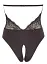 Боді Cottelli Collection Lingerie Crotchless XL чорний - мініатюра 5