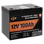 Акумулятор LP LiFePO4 12V (12,8V) - 100 Ah (1280Wh) (Smart BMS 100А) з BT пластик для ДБЖ - мініатюра 4