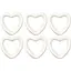Набір пінопластових Сердець 20 см 6 шт. - мініатюра 1