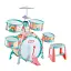 Детская барабанная установка M 33 C/D-1 – 5 барабанов, стул, аксессуары, в коробке - миниатюра 1