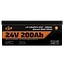 Акумулятор LP LiFePO4 24V (25,6V) - 200 Ah (5120Wh) (Smart BMS 100А) з BT пластик для ДБЖ - мініатюра 2