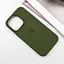 Чохол Epik Silicone Case Full Protective AA для Apple iPhone 15 Pro 6.1 Зелений/Dark Olive - мініатюра 2