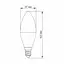 LED лампа VIDEX C37e 7W E14 3000K - мініатюра 3