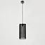 Подвес в черном хромированном корпусе с металлическими цепочками | Line F | Арт. MJ190/1 BK - миниатюра 8