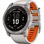 Смарт-годинник Garmin Fenix 7X Pro Sapphire Solar Titanium w. Fog Gray/Ember O. Band (010-02778-14/15/64) - мініатюра 1