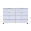 Комод Doros Рон 8 Белый 8 Ящик 130х38х81 (41516172) - миниатюра 1