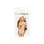 Трусики-тонг Penthouse Dangerous Darling White кружево высокая посадка вырез спереди бантик M/L - миниатюра 3