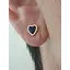 Золоті сережки-пуссети Всесвіт Серця з емаллю. 20715614 - мініатюра 2