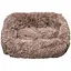 Лежак плюшевий для собак Milord PONCHIK L 78x60x2 см (коричневий) - мініатюра 1