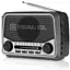 Радиоприемник 1.0 Real-El X-525 Grey, 3 Вт, пластиковый корпус, FM/AM/SW, USB, SD/microSD, аккумулятор, фонарик - миниатюра 1