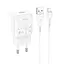 Блок питания с кабелем Адаптер сетевой Hoco Lightning cable C96A 1USB белый - миниатюра 2