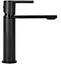 Змішувач для умивальника Rea Flip низький black REA-B2005 Чорний матовий - мініатюра 3